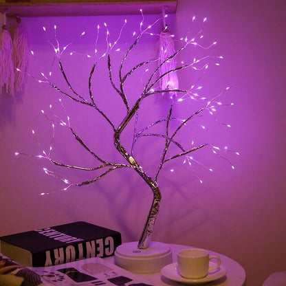 LED Tree Night Light Ramadan Decoration Usb/Battery Swtich Fairy Christmas Tree Light Lamp for Home Bedroom Decor Party Holiday