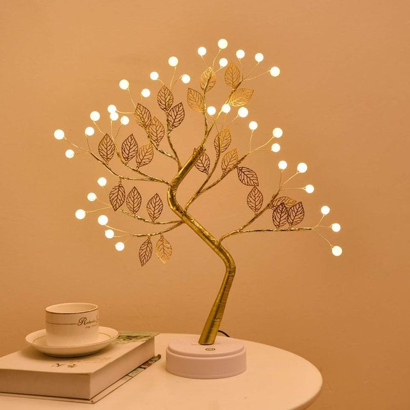 LED Tree Night Light Ramadan Decoration Usb/Battery Swtich Fairy Christmas Tree Light Lamp for Home Bedroom Decor Party Holiday