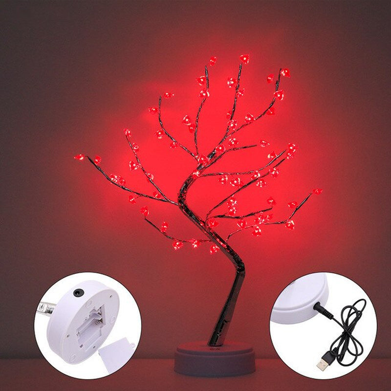 LED Tree Night Light Ramadan Decoration Usb/Battery Swtich Fairy Christmas Tree Light Lamp for Home Bedroom Decor Party Holiday