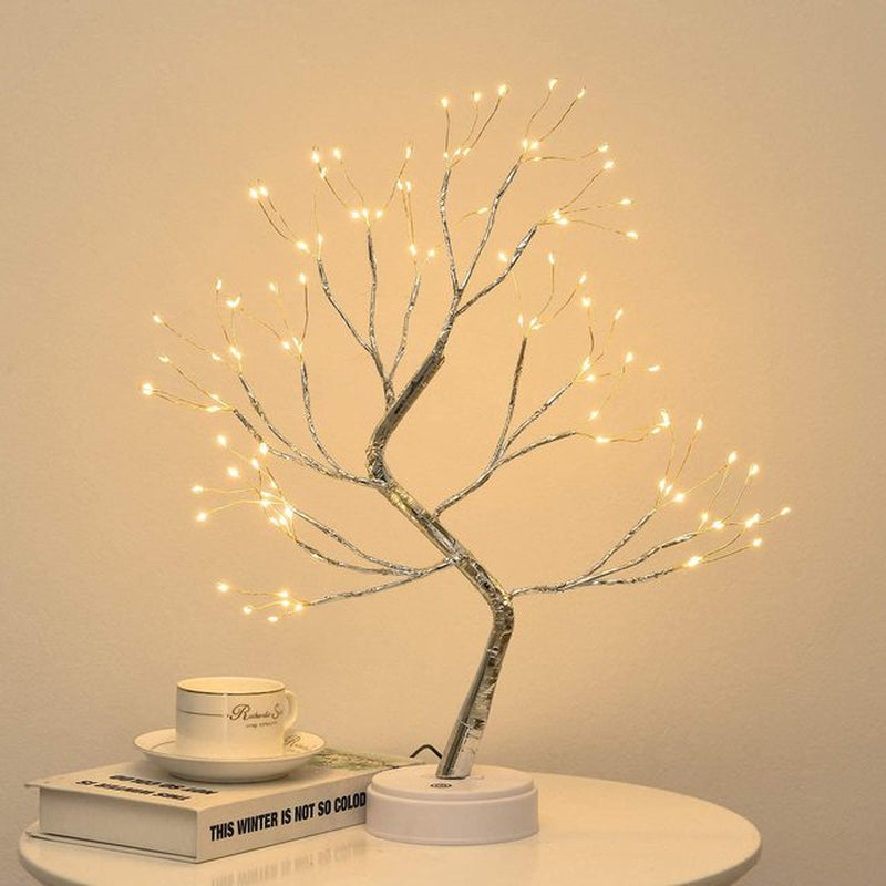 LED Tree Night Light Ramadan Decoration Usb/Battery Swtich Fairy Christmas Tree Light Lamp for Home Bedroom Decor Party Holiday