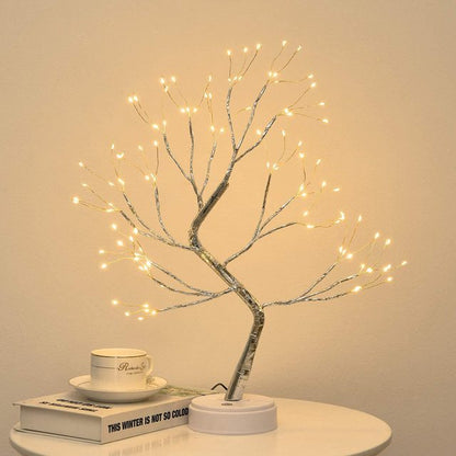 LED Tree Night Light Ramadan Decoration Usb/Battery Swtich Fairy Christmas Tree Light Lamp for Home Bedroom Decor Party Holiday