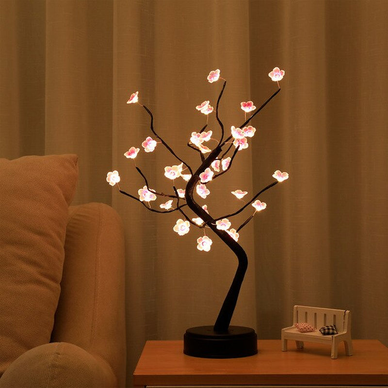 LED Tree Night Light Ramadan Decoration Usb/Battery Swtich Fairy Christmas Tree Light Lamp for Home Bedroom Decor Party Holiday